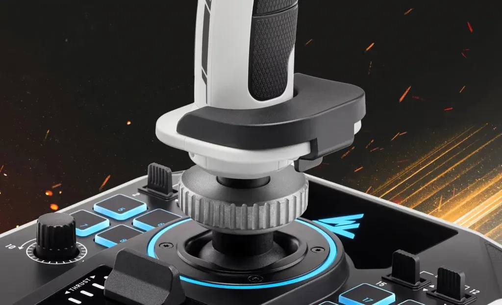 Thrustmaster Sol-R 1 Schwarz, Weiß USB Flightstick Analog / Digital PC – Bild 4