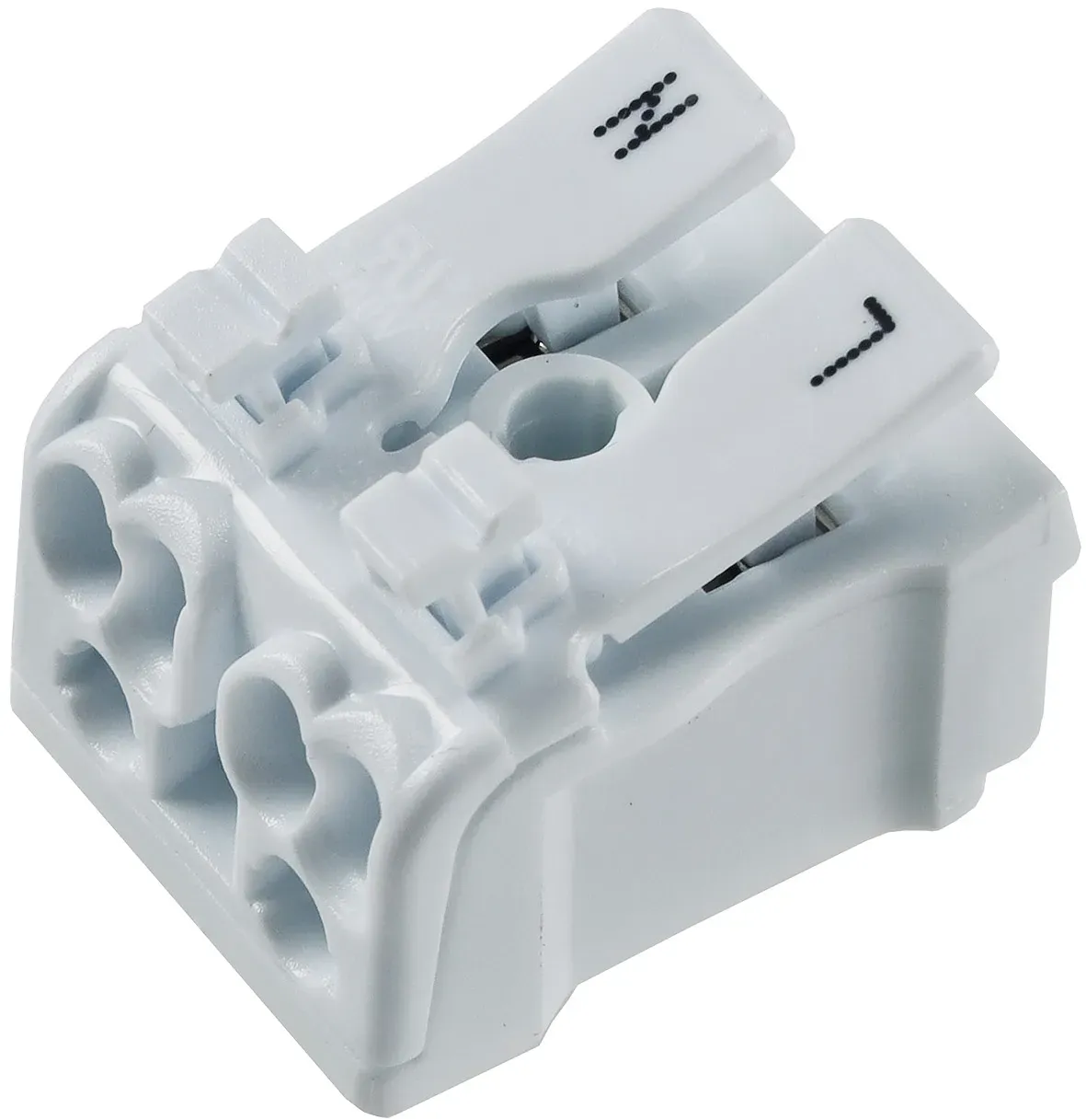 Lüsterklemme, 2-polig mit Hebel 0,5-2,5mm², 450V/16A Lüsterklemme, 2-polig mit Hebel 0,5-2,5mm², 450V/16A