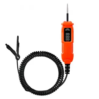 VEVOR Kfz Stromkreistester Elektroprüfer mit Stromkreissonde & LED-Bildschirm & Beleuchtung, 3-72 DCV Spannungsprüfer mit 3,5 m Kabel & ABS-Gehäuse, elektrischer Detektorfinder Stromkreisprüfer VEVOR Kfz Stromkreistester Elektroprüfer mit Stromkreissonde & LED-Bildschirm & Beleuchtung, 3-72 DCV Spannungsprüfer mit 3,5 m Kabel & ABS-Gehäuse, elektrischer Detektorfinder Stromkreisprüfer