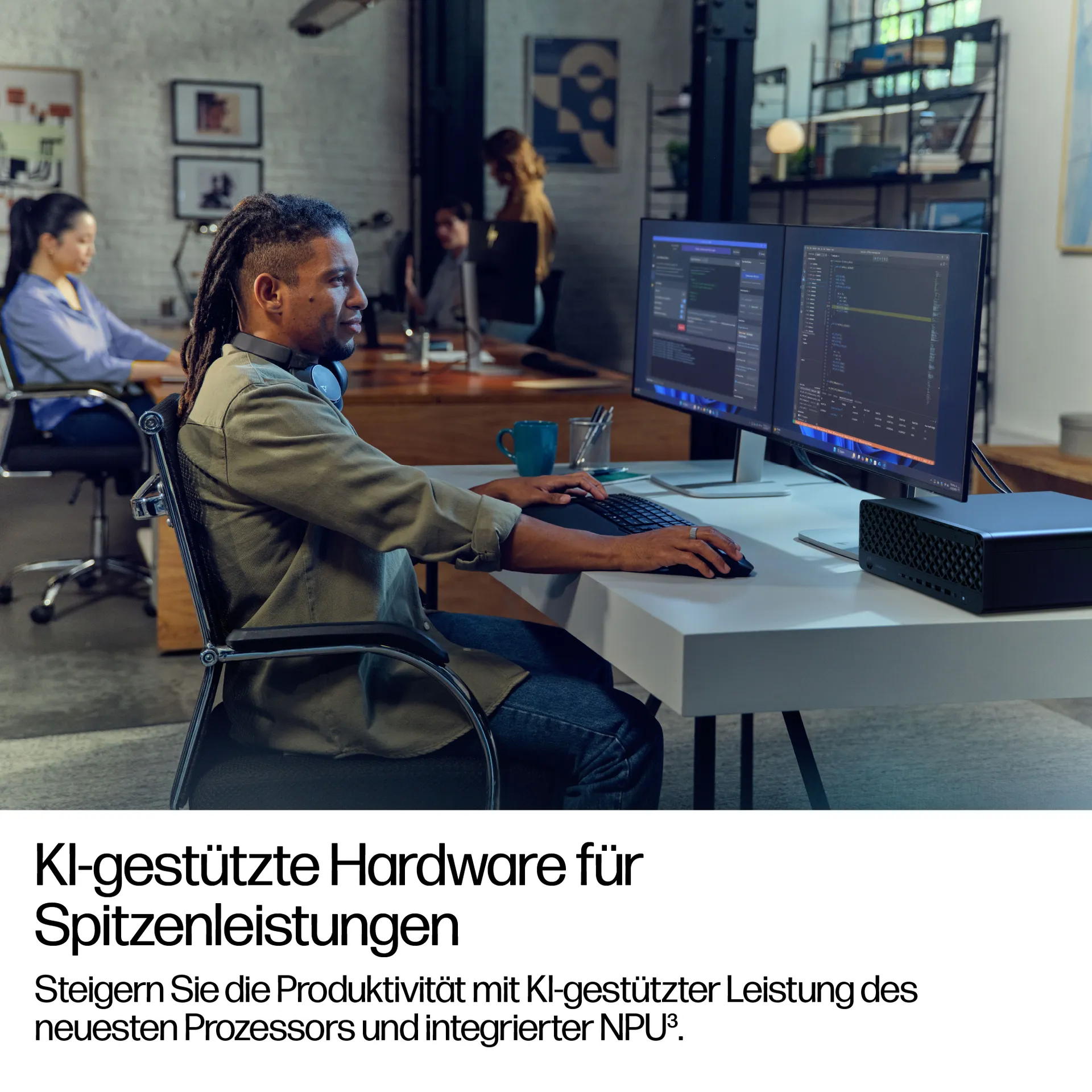 HP EliteDesk 8 SFF G1i AI Intel Core Ultra 5 235 16 GB DDR5-SDRAM 512 GB SSD Windows 11 Pro PC AI PC Schwarz – Bild 4