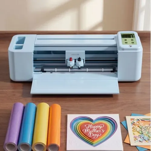 VEVOR Vinylschneidemaschine 30 cm, Schneideplotter/Plottermaschine mit Touchscreen & Material- und Werkzeugsatz, Kompatibel mit Mac/Windows/Android/iOS, für Bastelarbeiten, Karten & Wohnaccessoires – Bild 12