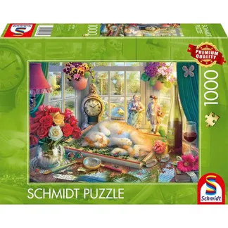 Puzzlezeit mit Katze Puzzlezeit mit Katze
