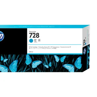 HP 728 Cyan DesignJet Druckerpatrone, 300 ml HP 728 Cyan DesignJet Druckerpatrone, 300 ml