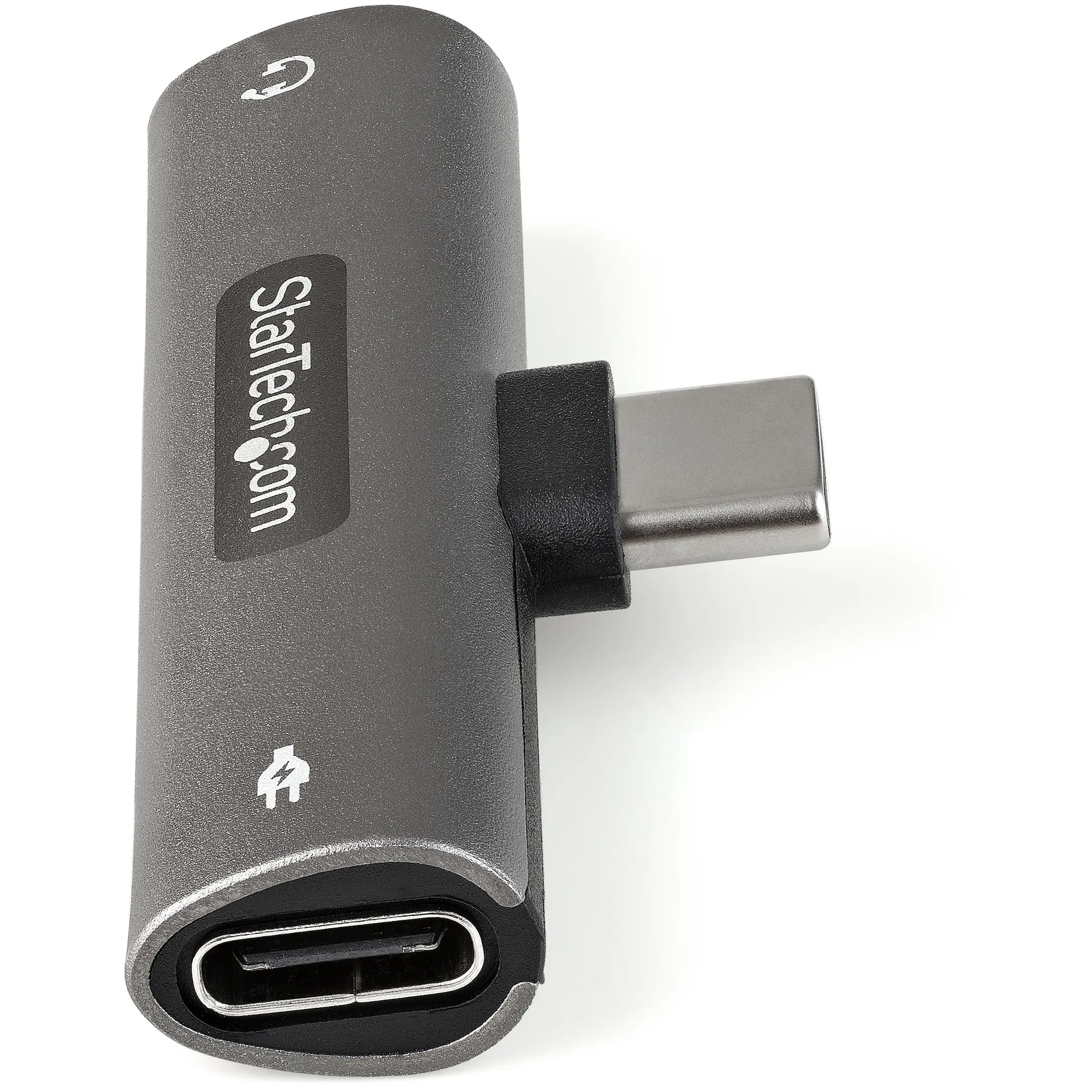 StarTech.com USB-C Audio- & Ladeadapter - USB-C Audio Adapter mit 3,5mm-TRRS-Kopfhörer-/Headset-Buchse und 60W USB-Typ-C Power-Delivery-Pass-Through-Ladegerät - für USB-C-Telefon/Tablet/Laptop – Bild 4