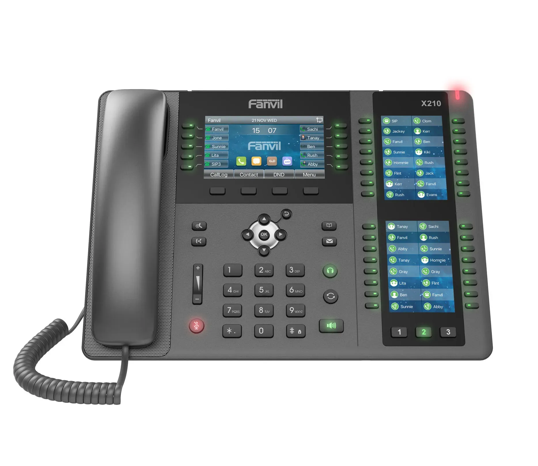 Fanvil X210 V2, High-end enterprise phone / SIP / POE / Gigabit / USB-Port / Bluetooth – Bild 2
