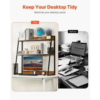 VEVOR Schreibtisch Bücherregal 2-stufiger Organizer (95 x 32 x 90 cm) Tischregale Organizer Ausstellungsregal aus Spanplatten + Melaminpapier + Q195A, Regal mit rutschfesten Füßen, Büro schwarz VEVOR Schreibtisch Bücherregal 2-stufiger Organizer (95 x 32 x 90 cm) Tischregale Organizer Ausstellungsregal aus Spanplatten + Melaminpapier + Q195A, Regal mit rutschfesten Füßen, Büro schwarz