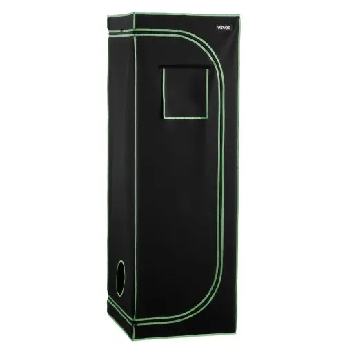 VEVOR Growzelt, 60x60x80 cm, Growbox 600D hochreflektierendes Mylar, Indoor-Pflanzenzelt mit Beobachtungsfenster, Bodenwanne & Reißverschluss, Gewächshaus Zuchtzelte für Obst, Blumen & Gemüse – Bild 9