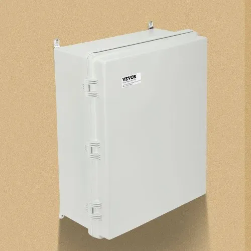VEVOR Abzweigkasten 530 x 430 x 200 mm, Elektrogehäusekasten aus ABS-Kunststoff mit Scharnierdeckel, Edelstahlverschluss, IP67 staubdicht und wasserdicht für elektrische Projekte im Freien – Bild 7