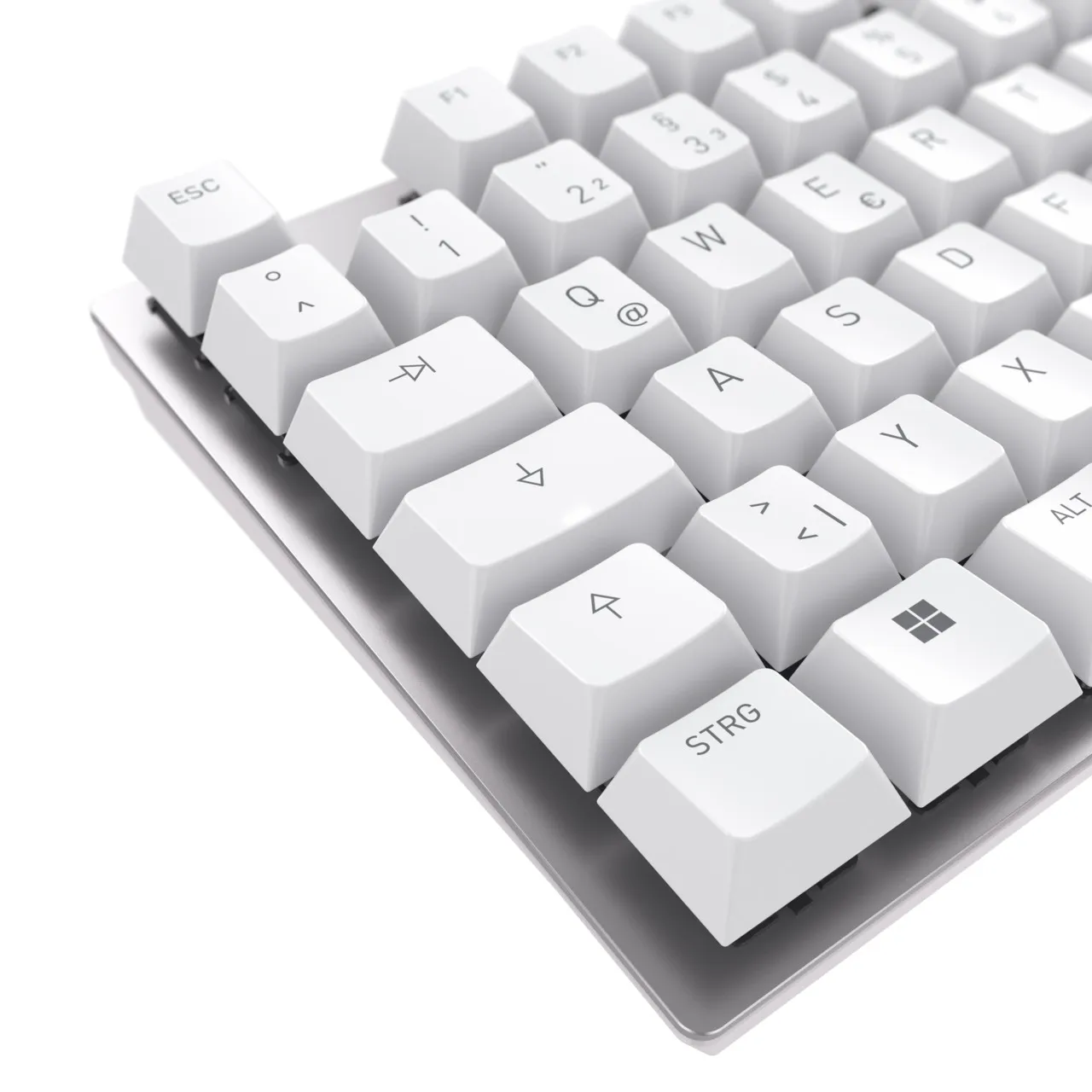 CHERRY KC 200 MX Tastatur Universal USB QWERTZ Deutsch Silber, Weiß – Bild 5