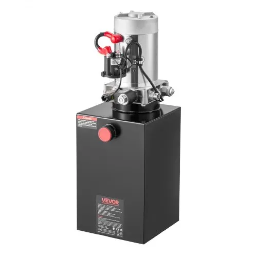 VEVOR 15 Qt Hydraulikaggregat einfachwirkende Kippanhängerpumpe, maximaler Öffnungsdruck 22 MPa und Fördermenge 3,4 L/min, 12 V DC Hydraulikpumpe mit Metallbehälter für Kippanhänger Schwarz – Bild 9