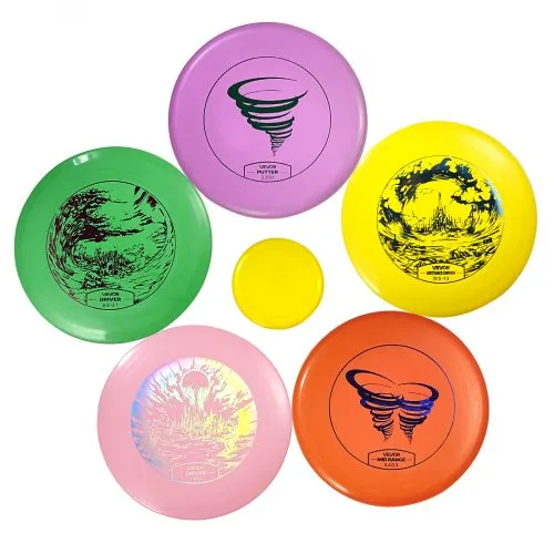 VEVOR Discgolf-Set 5-teiliges Discgolf-Starter-Set für Ganzkörper-Krafttraining, mit Putter Mid-Range Driver Mini-Marker, für Garten Rasen Strand Ootdoor VEVOR Discgolf-Set 5-teiliges Discgolf-Starter-Set für Ganzkörper-Krafttraining, mit Putter Mid-Range Driver Mini-Marker, für Garten Rasen Strand Ootdoor
