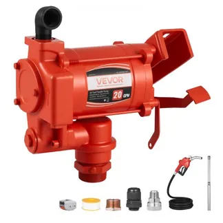 VEVOR Kraftstofftransferpumpe, 230V AC, elektrische Diesel-Transferpumpe, 76l/min, mit automatischer Abschaltung der Kraftstoffdüse, Förderschlauch, für Benzin, Kerosin, Biodiesel, Ethanol-Gemisch VEVOR Kraftstofftransferpumpe, 230V AC, elektrische Diesel-Transferpumpe, 76l/min, mit automatischer Abschaltung der Kraftstoffdüse, Förderschlauch, für Benzin, Kerosin, Biodiesel, Ethanol-Gemisch