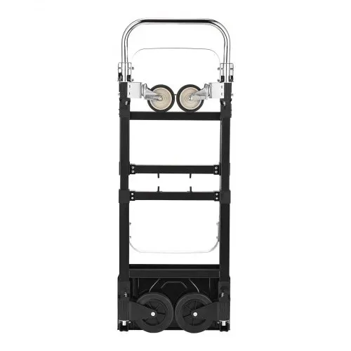 VEVOR 2-in-1-Sackkarre, zusammenklappbar, 227 kg Tragkraft im 4-Rad-Modus, umwandelbarer Transportwagen mit verstellbarem Griff, Handkarre, Transportkarre für Umzüge, Büro, Lager – Bild 9
