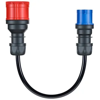 Adapter für Gemini flex 11 kW, CEE rot Drehstrom 16A > CEE blau 16A Adapter für Gemini flex 11 kW, CEE rot Drehstrom 16A > CEE blau 16A