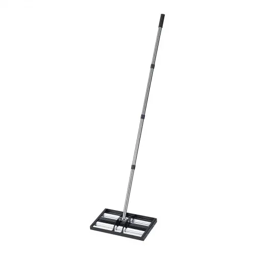 VEVOR Rasenrakel 438x255 mm, Rasen Nivellierrechen mit 161 cm Verstellbarem Stiel, Edelstahl Rasenrechen für Garten & Golfplatz, Lawn Leveling Rake zum Nivellieren von Rasenflächen. – Bild 8