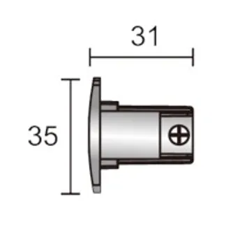 Powergear 3PH ENDKAPPE, Schwarz (4PCS) Powergear 3PH ENDKAPPE, Schwarz (4PCS)