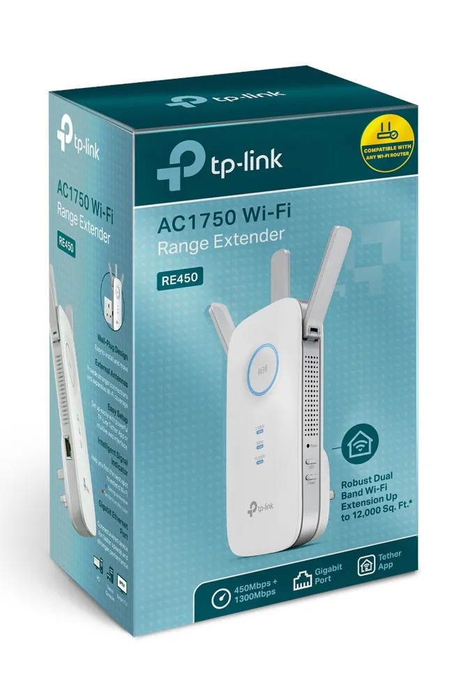TP-Link RE450 Netzwerk-Repeater Weiß 10, 100, 1000 Mbit/s – Bild 3