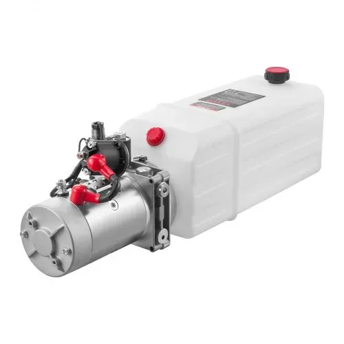 VEVOR 8 Qt Hydraulikaggregat einfachwirkende Kippanhängerpumpe, maximaler Öffnungsdruck 22 MPa und Fördermenge 3,4 L/min, 12 V DC Hydraulikpumpe mit Metallbehälter für Kippanhänger Weiß – Bild 8