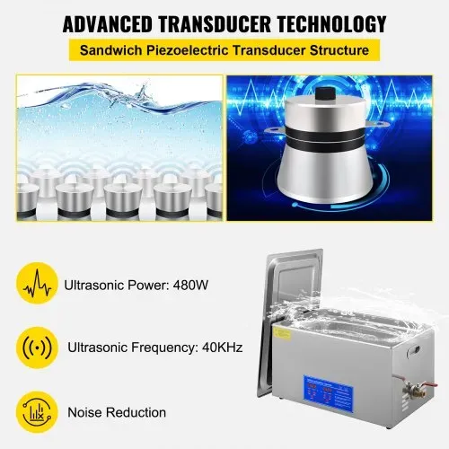 VEVOR JPS-80A Ultraschallreiniger 22L Reiniger Ultraschall Ultrasonic Cleaner Ultraschallreinigungsgerät Edelstahl mit Digitaler Anzeige für Schmuck Brillen und Zähne – Bild 2