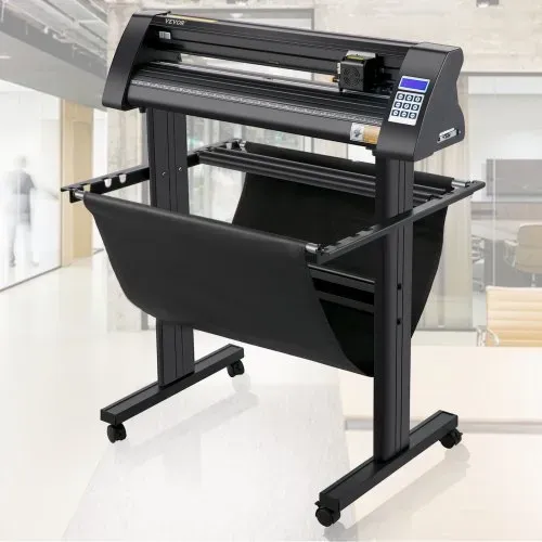 VEVOR Vinyl Schneideplotter 870 mm Folienschneider Leistung 95 W Spannung AC 85-264 V, Plottermaschine Halbautomatisch mit Ständer, Signmaster-Software, Aluminiumlegierung, ARM, DMPL / HPGL, Windows – Bild 7
