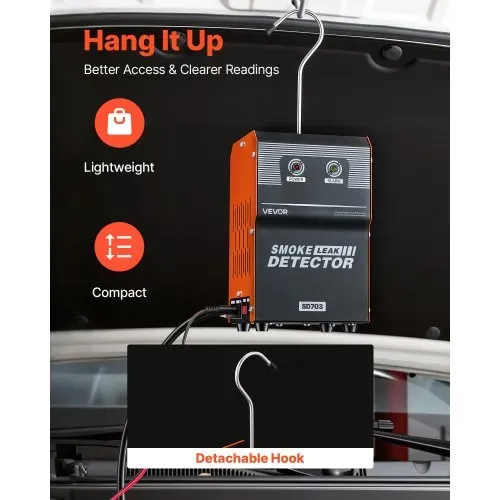 VEVOR EVAP Nebelmaschine Kfz Rauchgerät mit Luftpumpe und Doppelluftmodus Lecksuchgerät für Autos Motorräder Lkw Diagnosegerät zur Lecksuche 1,3–1,6 bar Rauchmaschine Dichtigkeitsprüfungswerkzeug – Bild 5