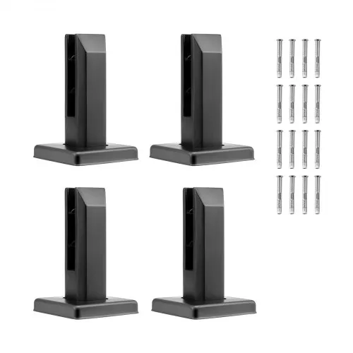 VEVOR Glasklemme, 4 Stück quadratische Glasgeländerhalterung für 0,31″-0,47″ gehärtetes Glas, Glasmontageklemme aus Edelstahl 304, 0,12″ dicke Glasregalhalterung für Balkon, Garten, Terrasse, Treppe VEVOR Glasklemme, 4 Stück quadratische Glasgeländerhalterung für 0,31″-0,47″ gehärtetes Glas, Glasmontageklemme aus Edelstahl 304, 0,12″ dicke Glasregalhalterung für Balkon, Garten, Terrasse, Treppe