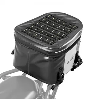 VEVOR Motorradhecktasche 28 L wasserfest, Rücksitztasche Kofferraumtasche für Motorradgepäck, Gepäckaufbewahrung mit Tasche & verstellbarer Schnalle, universell passender Gepäckträger, Schwarz VEVOR Motorradhecktasche 28 L wasserfest, Rücksitztasche Kofferraumtasche für Motorradgepäck, Gepäckaufbewahrung mit Tasche & verstellbarer Schnalle, universell passender Gepäckträger, Schwarz
