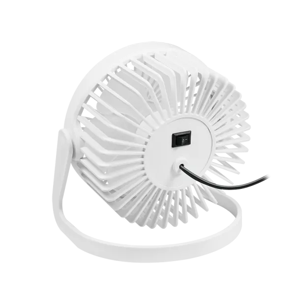 USB-Schreibtischventilator, 12,7 cm, 30 dB, weiß – Bild 4