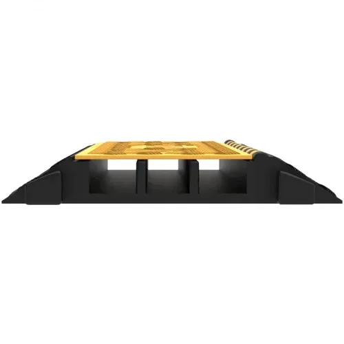 VEVOR Kabelschutzmatte Kabelkanal schwarz Kanal-Kabelschutz 94,5x50x8 cm 3 Kanal Schutzdrahtseilrampe Kabelbinder Schutz Flexibel Kabelbrücke Gummi Sichtbar – Bild 10