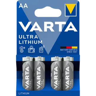 Mignon-Batterie VARTA “Professional“, Lithium, Typ AA/ FR06, 4er-Blister Mignon-Batterie VARTA “Professional“, Lithium, Typ AA/ FR06, 4er-Blister