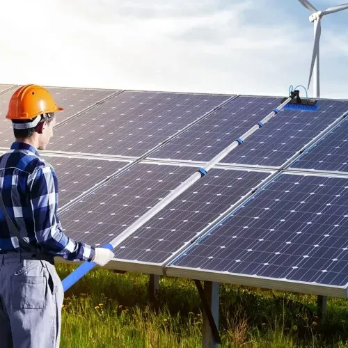 VEVOR Teleskop Waschbürste mit Teleskopstiel, 7,3 m lange Teleskopstange mit ausziehbarem Griff, 180° drehbarem Bürstenkopf & 20 m Schlauch, für Haushalt & Außenbereich, Solarmoduldecks im Wohnwagen – Bild 7