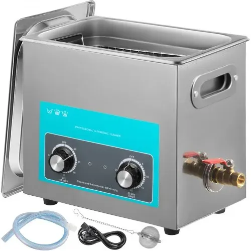 VEVOR Knob Control Ultrasonic Ultraschallreiniger 6,5 L, Ultraschall Reinigungsgerät 220 V, Ultraschallreiniger mit Heizung, Schmuckreiniger Ultraschall 40 kHz, Digitaler Ultraschallreiniger 300 W – Bild 7