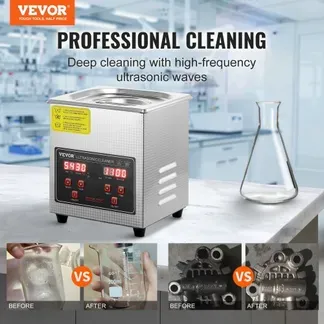 VEVOR Ultraschallreiniger Ultraschall Edelstahl-Reinigungsgerät 150 W, 2 L Ultraschallreinigungsgerät mit digitaler Anzeige 0-30 Min, Reinigung Ultraschall für Schmuck, Brillen, Uhren usw. VEVOR Ultraschallreiniger Ultraschall Edelstahl-Reinigungsgerät 150 W, 2 L Ultraschallreinigungsgerät mit digitaler Anzeige 0-30 Min, Reinigung Ultraschall für Schmuck, Brillen, Uhren usw.