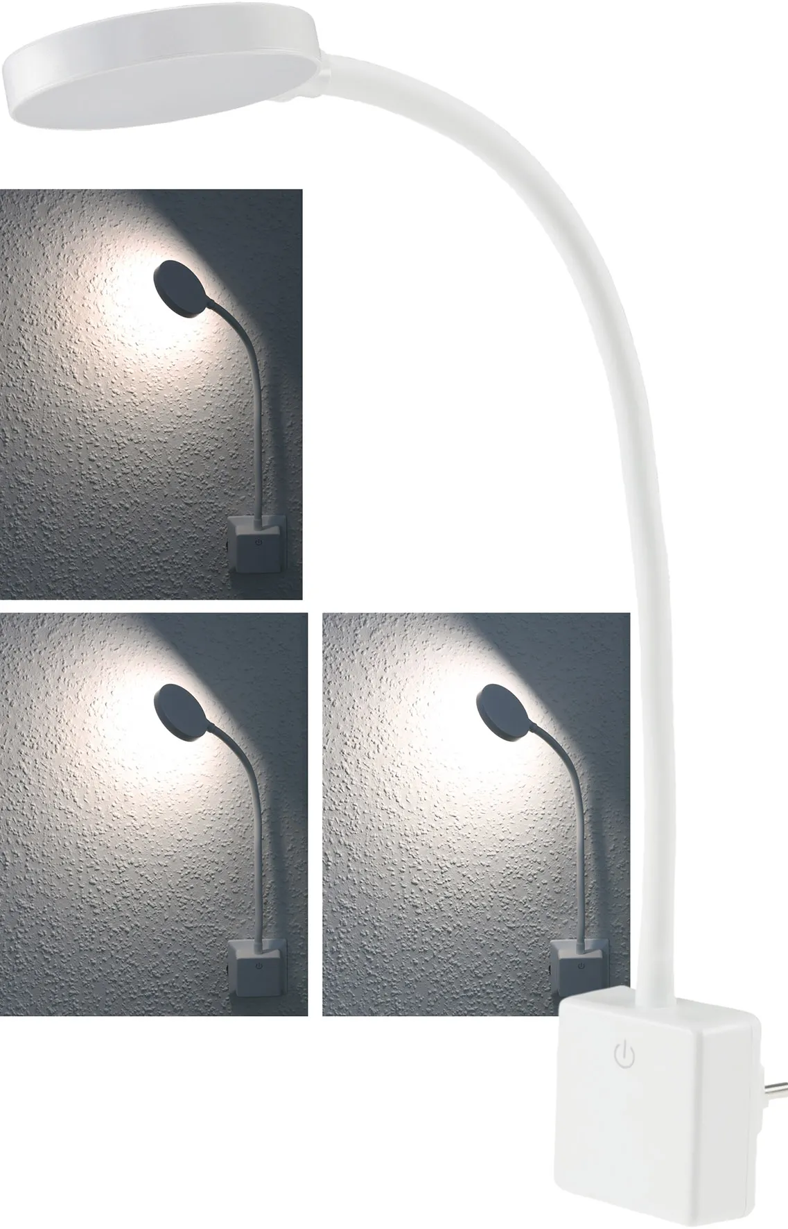 LED Steckdosenleuchte „CT-SEL“ Weiß 4Watt, dimmbar, 4000k, 300 Lumen LED Steckdosenleuchte „CT-SEL“ Weiß 4Watt, dimmbar, 4000k, 300 Lumen