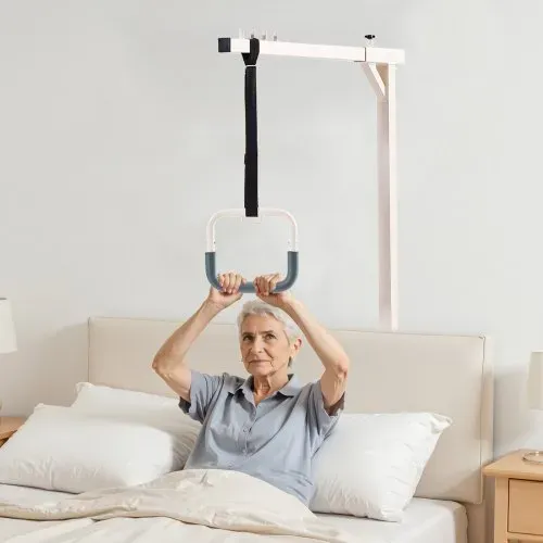 VEVOR Bettgalgen 965x770x1720mm, freistehender Krankenaufrichter bis 113 kg Tragkraft, Bettaufrichter für ältere & behinderte Menschen, ideal für Krankenhäuser, Pflegeheime, häusliche Pflege – Bild 7