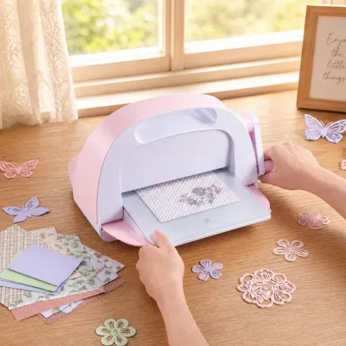 VEVOR Manuelle Stanz- & Prägemaschine, 229 mm Schnittbreite, Tragbare Stanzmaschine mit Stanzplatten, ergonomischer Griff, für Kunsthandwerk, Scrapbooking, Kartenherstellung & Bastelarbeiten – Bild 7