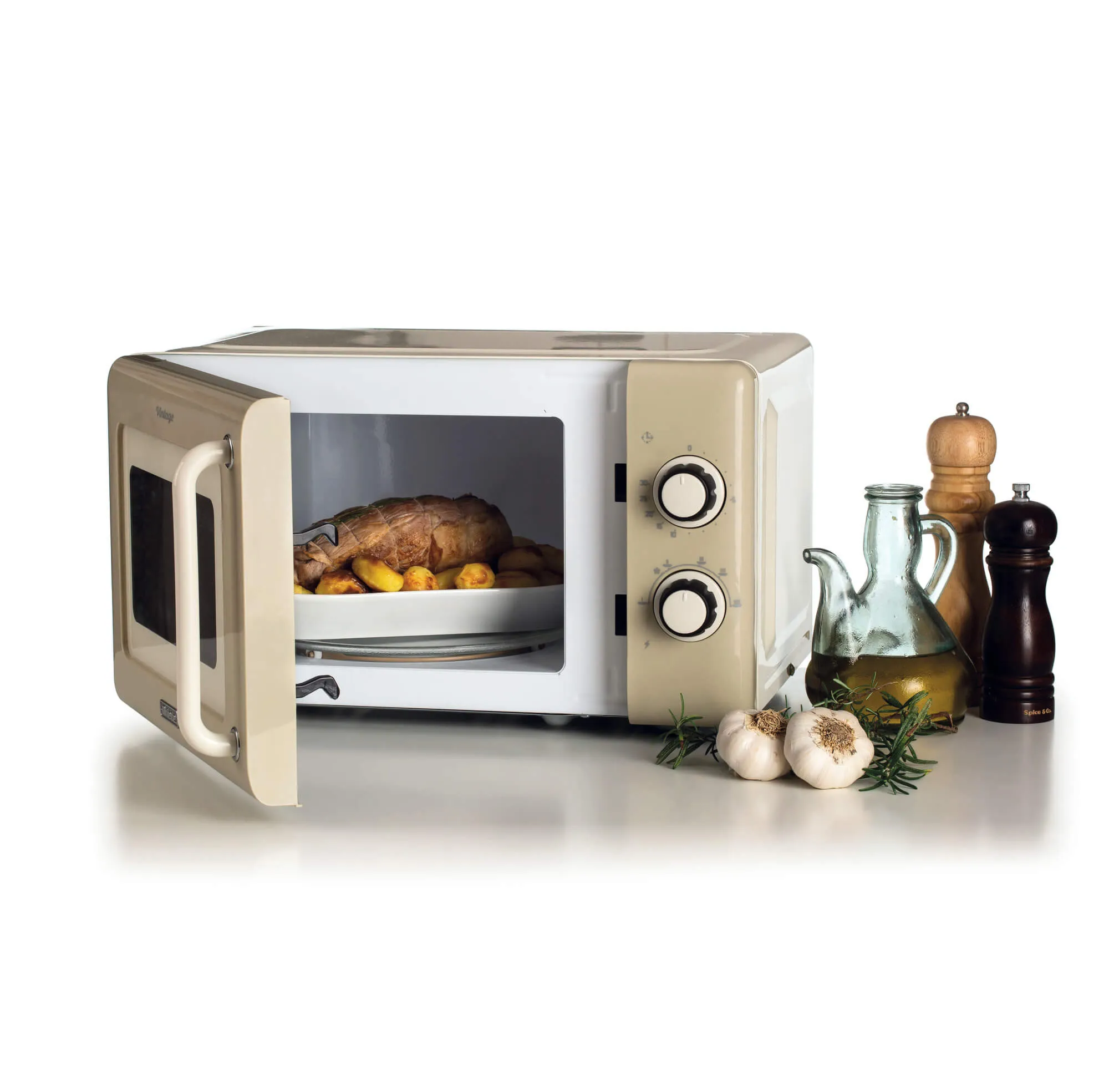 Ariete Vintage Line 3960/03 Beige Solo-Mikrowelle Arbeitsplatte 20 l 800 W – Bild 4