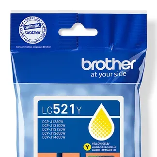 Brother LC521Y Druckerpatrone 1 Stück(e) Original Gelb Brother LC521Y Druckerpatrone 1 Stück(e) Original Gelb