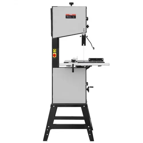 VEVOR Bandsäge, 340 mm, Tischsäge mit Ständer, 440–846 U/min stufenlos machbare Geschwindigkeit, 1100 W 1-1/2 PS, 220 V, für die Holzbearbeitung von Aluminium, Holz, Metall & Kupfer – Bild 8