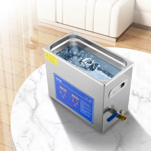 VEVOR Ultraschallreiniger Ultraschall Reiniger 6L Ultrasonic Cleaner Ultraschallreinigungsgerät Edelstahl mit Digitaler Anzeige für Schmuck Brillen und Zähne – Bild 7
