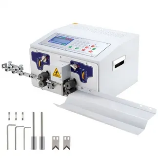 VEVOR Automatische Computer-Abisoliermaschine 300 W, Kabelschneidemaschine 1-100,000 mm, 230 V Drahtbiegemaschine Max. Kanaldurchmesser 10 mm, Kabelschälmaschine mit LCD Schirm und Richtmaschine VEVOR Automatische Computer-Abisoliermaschine 300 W, Kabelschneidemaschine 1-100,000 mm, 230 V Drahtbiegemaschine Max. Kanaldurchmesser 10 mm, Kabelschälmaschine mit LCD Schirm und Richtmaschine