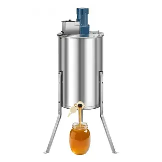 VEVOR Elektrische Honigschleuder, 3-Rahmen-Tangentialschleuder mit transparentem Deckel, 140 W Honigextractor aus Edelstahl, höhenverstellbar, Wabenextraktionsgerät für die Bienenzucht VEVOR Elektrische Honigschleuder, 3-Rahmen-Tangentialschleuder mit transparentem Deckel, 140 W Honigextractor aus Edelstahl, höhenverstellbar, Wabenextraktionsgerät für die Bienenzucht
