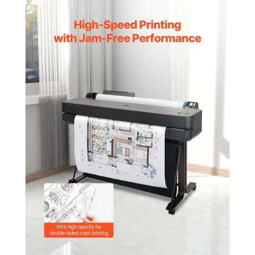 VEVOR Breitformatpapier Papierrollen 609,6 mm (B) / 91,4 m (L), 2 Rollen 20 lb Plotterpapierrollen ideal für CAD-Zeichnungen technische Pläne GIS-Karten Architekturentwürfe Plotterpapier – Bild 3