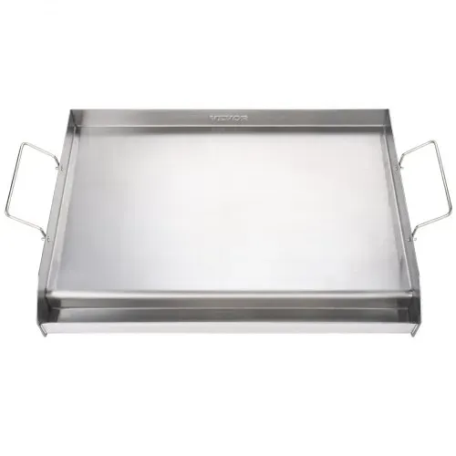 VEVOR Grillplatte 430 Edelstahl 58,7 x 39,5 x 9,9 cm - Universal Grillplatte 2 mm Dicke Verwendbar, Outdoor BBQ Party Grillplatte mit Griff Gasgrill für Gasgrill, Kohlegrill & Elektrogrill Zubehör – Bild 10