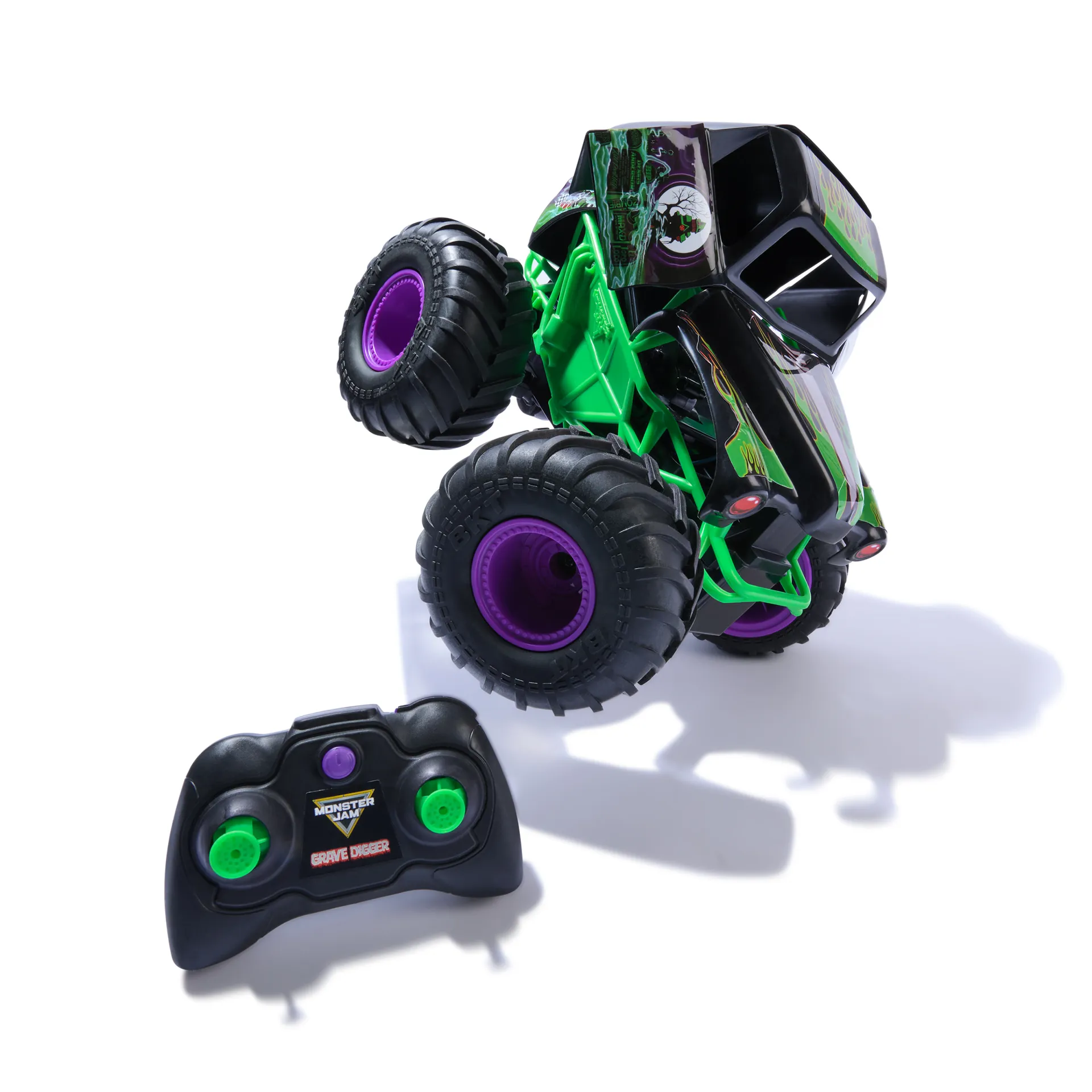 Monster Jam - Smash 'n Bash Grave Digger, ferngesteuerter Monstertruck, der sich beim Crash verformt und auf Knopfdruck wieder repariert – Bild 6