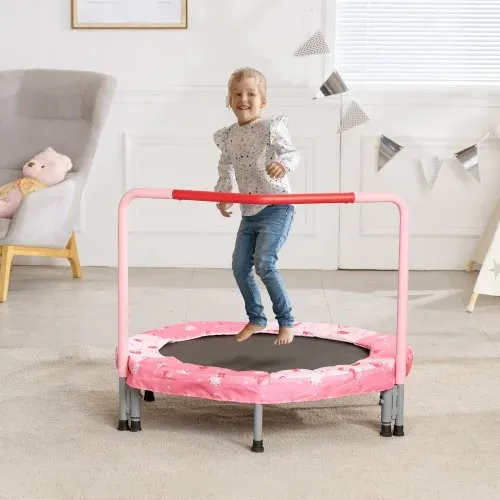 VEVOR Kindertrampolin Outdoor-Trampolin 91,44 cm faltbares Trampolin mit Griff, Rebounder-Trampolin Gartentrampolin für Kleinkinder, Geburtstagsgeschenk für Kinder ab 3 Jahren 100 kg belastbar Rot – Bild 7
