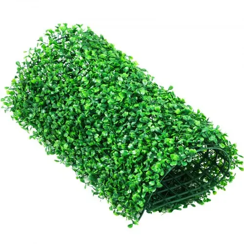 VEVOR Künstliche Hecke, 25,4 x 25,4 cm, 12 Stück, Buchsbaum-Heckenmatte, Kunstrasen-Hintergrundwand, Sichtschutzhecke, UV-geschützt, für Gartenzaun im Innen- und Außenbereich, Hinterhof – Bild 9
