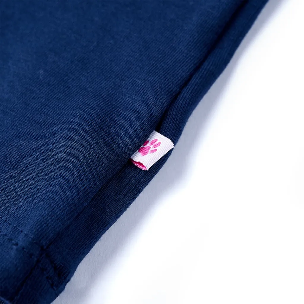 vidaXL Kinder-T-Shirt Marineblau 140 – Bild 6