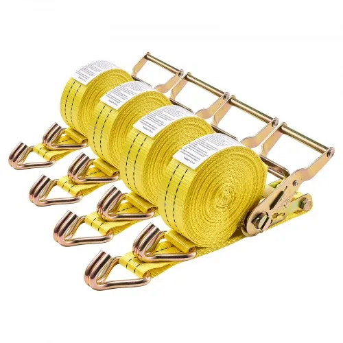 VEVOR Spanngurte, 38,1 x 6096 mm, Hochleistungs-Zurrgurte mit Doppel-J-Haken, 2000 kg Bruchlast, Tragetasche, Ratschenmechanismus für Umzüge, Anhänger, Motorräder, Kajaks, Autodächer, 4er-Pack VEVOR Spanngurte, 38,1 x 6096 mm, Hochleistungs-Zurrgurte mit Doppel-J-Haken, 2000 kg Bruchlast, Tragetasche, Ratschenmechanismus für Umzüge, Anhänger, Motorräder, Kajaks, Autodächer, 4er-Pack