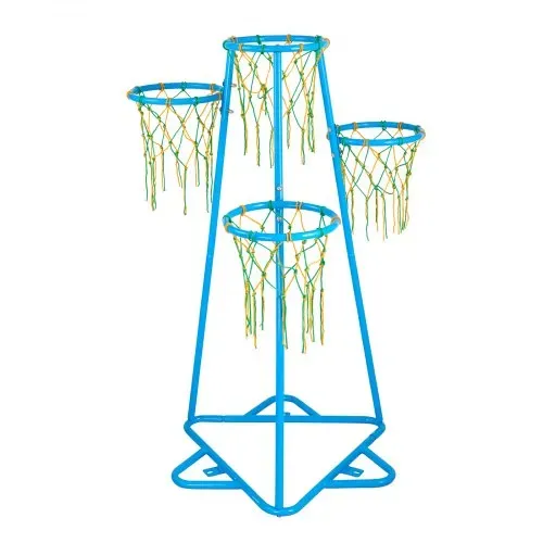 VEVOR Basketballkorb für Kinder, 4-Korb-Basketballkörbe für Kinder, tragbarer Basketballständer mit einstellbarer Höhe & 3 Bällen, Basketball-Spielzeugset für Kinder jeden Alters, Jungen und Mädchen – Bild 8